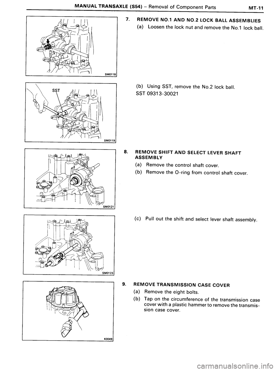TOYOTA MR-2 1991 Factory Repair Manual TOYOTA MR-2 1991 Factory Repair Manual