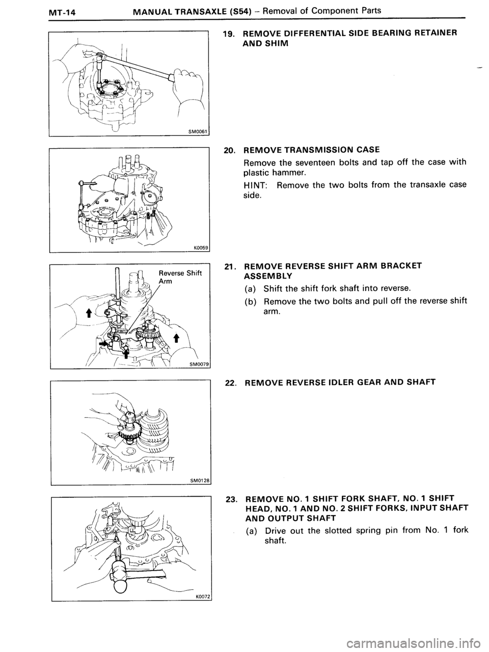 TOYOTA MR-2 1991 Factory Repair Manual TOYOTA MR-2 1991 Factory Repair Manual