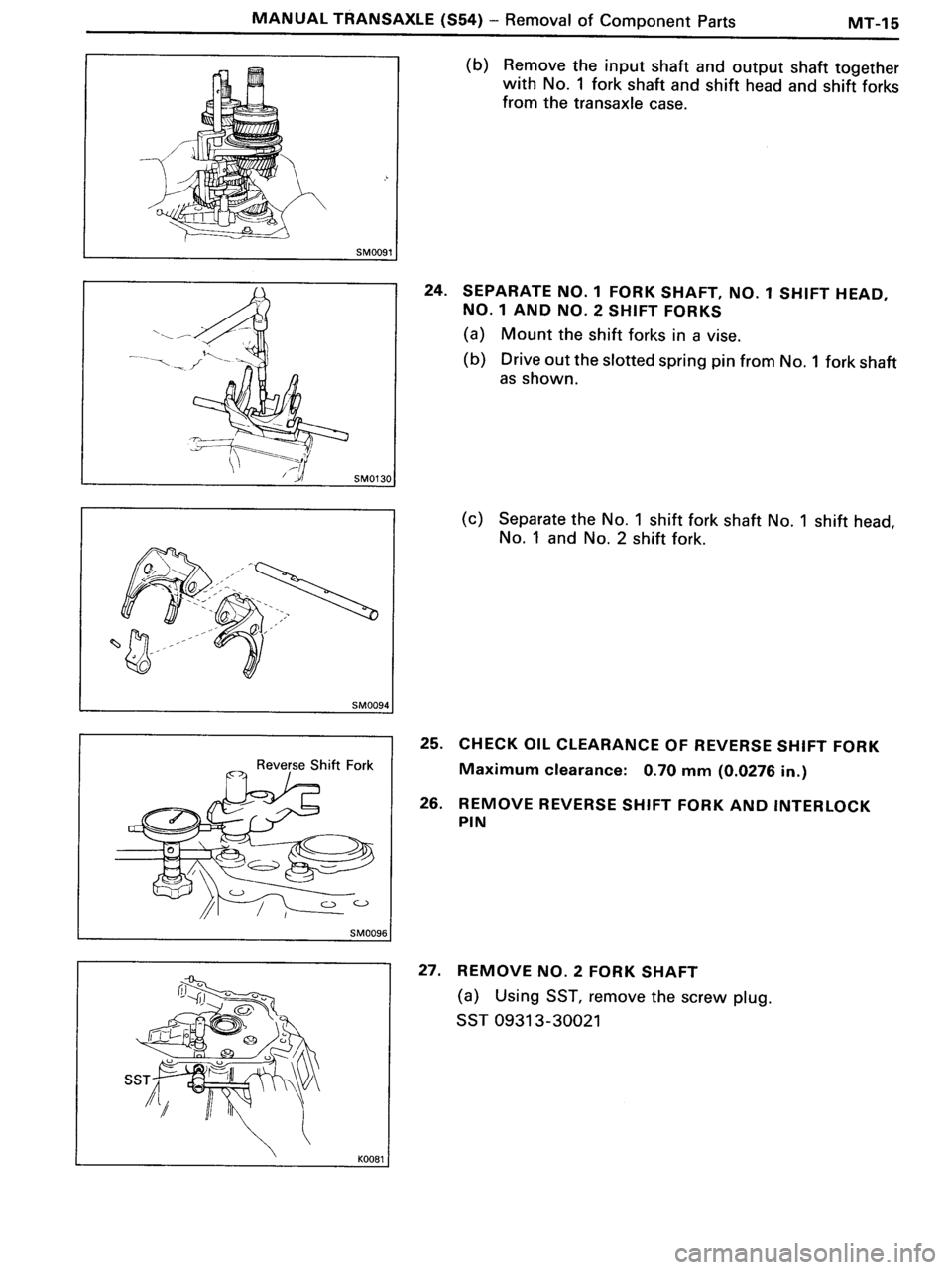 TOYOTA MR-2 1991 Factory Repair Manual TOYOTA MR-2 1991 Factory Repair Manual