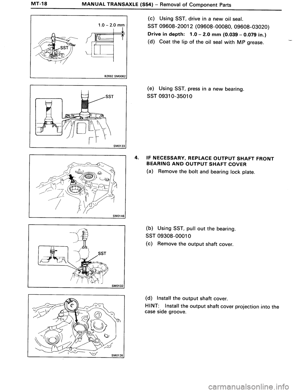 TOYOTA MR-2 1991 Factory Repair Manual TOYOTA MR-2 1991 Factory Repair Manual