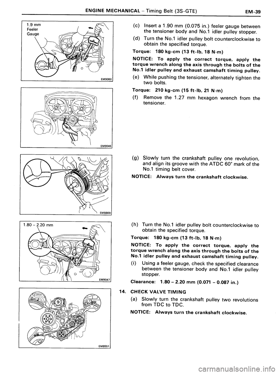 TOYOTA MR-2 1991  Factory Manual PDF 