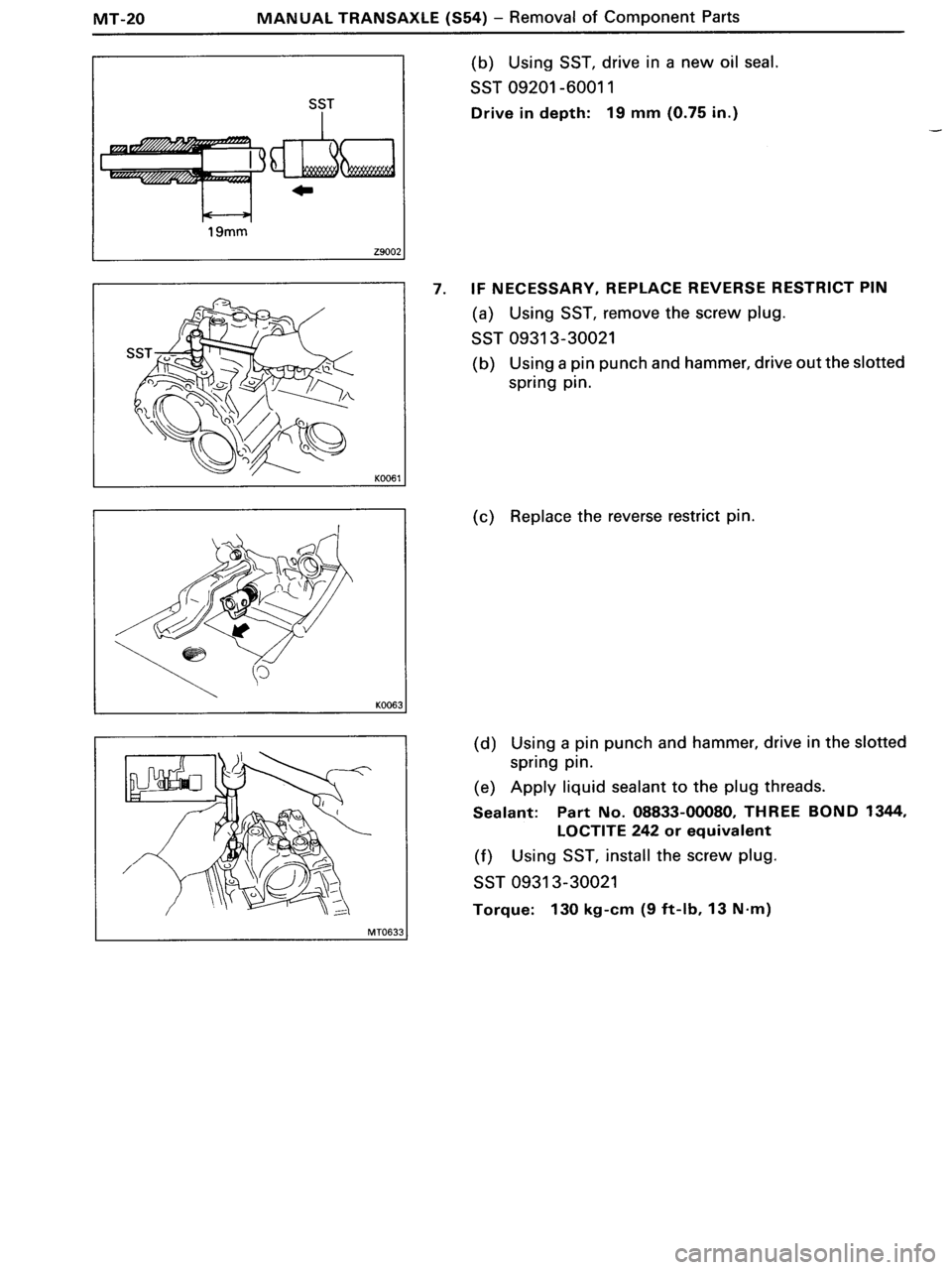 TOYOTA MR-2 1991 Factory Repair Manual TOYOTA MR-2 1991 Factory Repair Manual