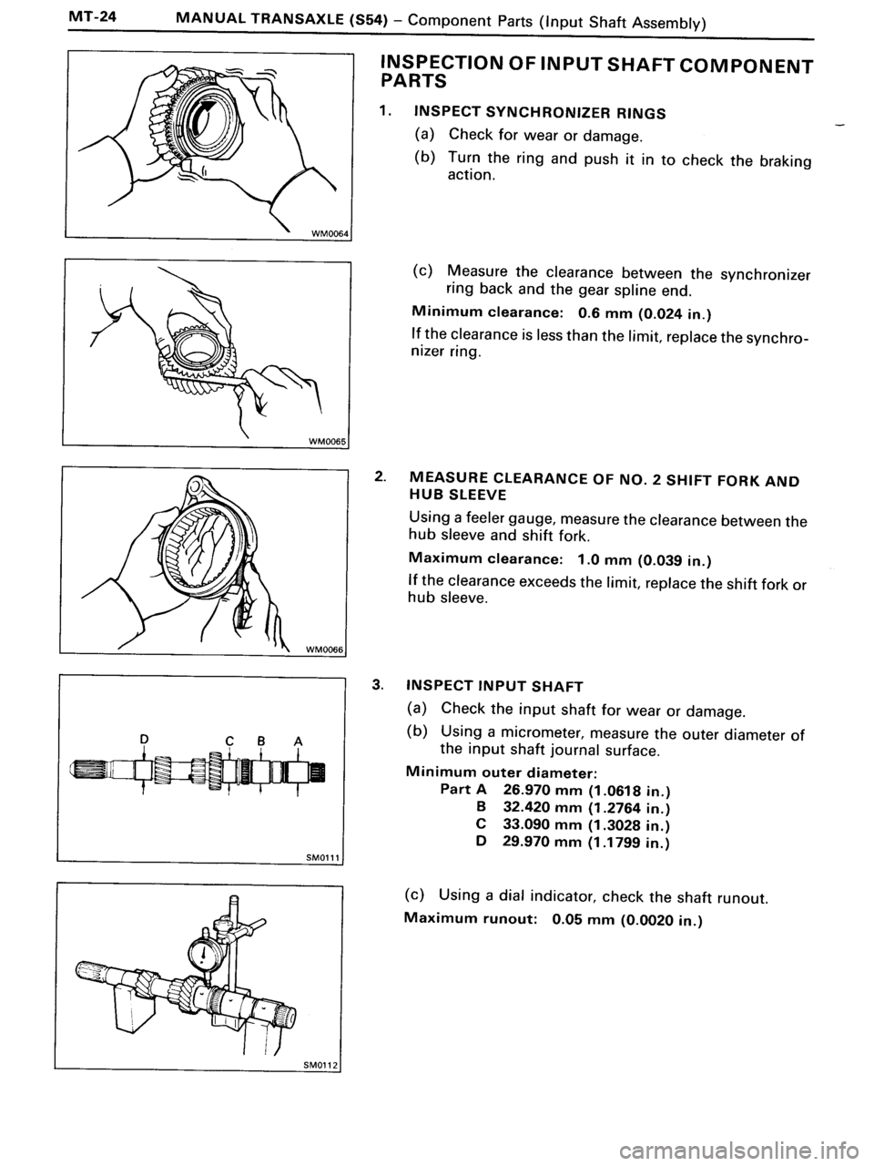 TOYOTA MR-2 1991 Factory Repair Manual TOYOTA MR-2 1991 Factory Repair Manual