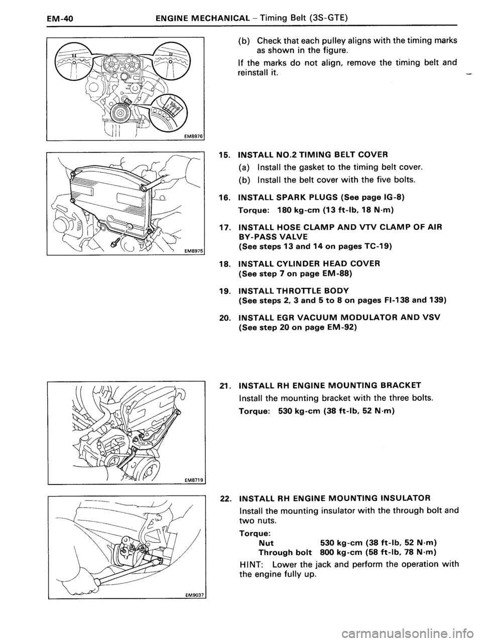 TOYOTA MR-2 1991  Factory Manual PDF 
