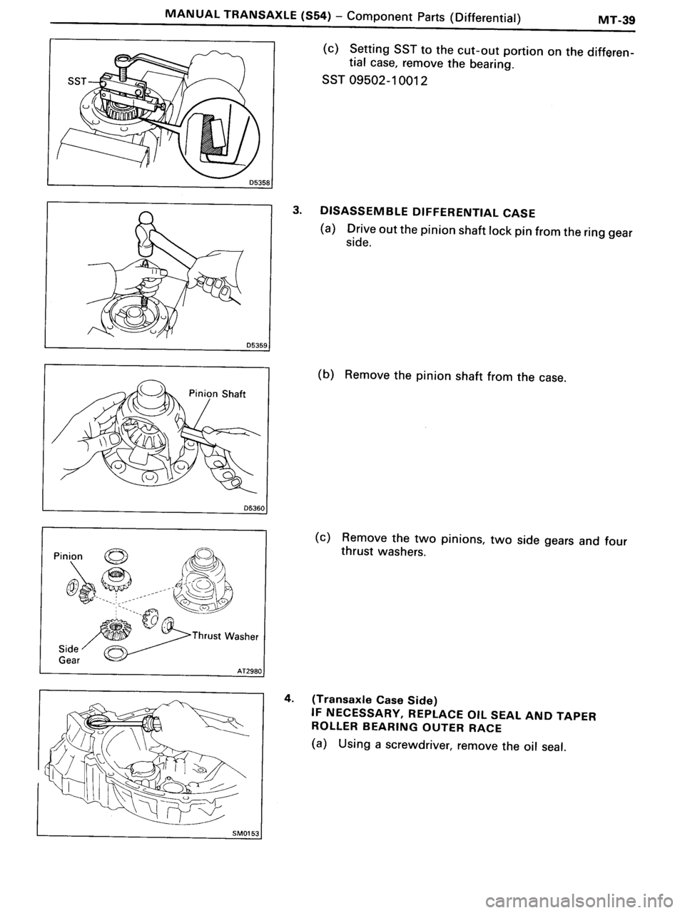 TOYOTA MR-2 1991 Factory Repair Manual TOYOTA MR-2 1991 Factory Repair Manual