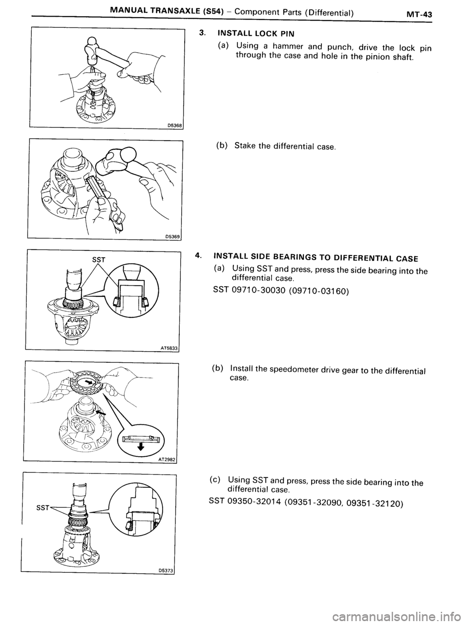 TOYOTA MR-2 1991 Factory Repair Manual TOYOTA MR-2 1991 Factory Repair Manual