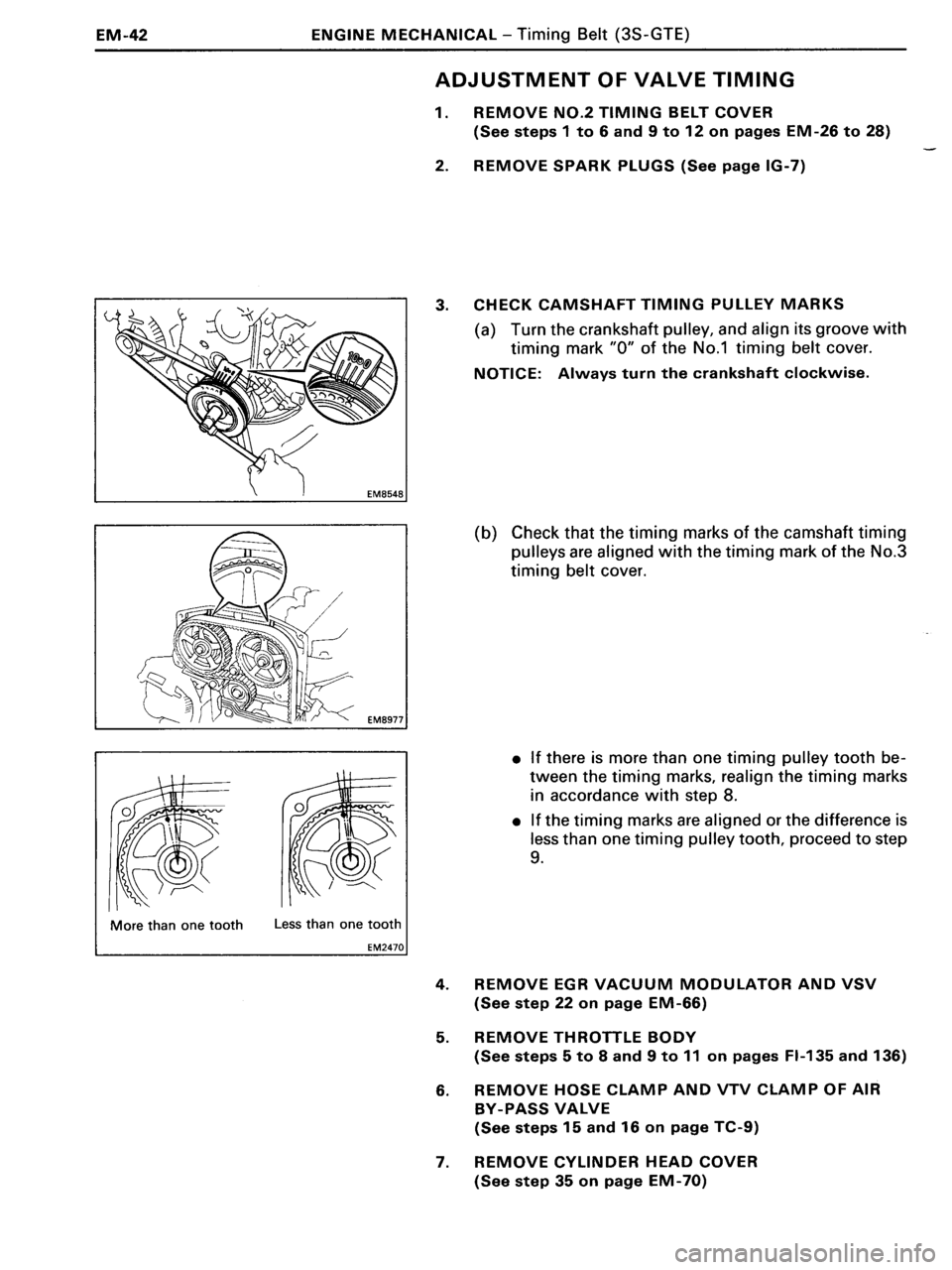 TOYOTA MR-2 1991  Factory Manual PDF 
