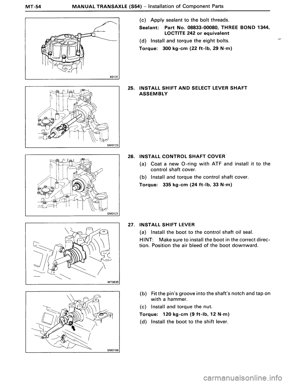 TOYOTA MR-2 1991 Factory Repair Manual TOYOTA MR-2 1991 Factory Repair Manual