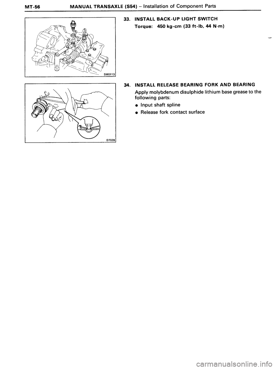 TOYOTA MR-2 1991 Factory Repair Manual TOYOTA MR-2 1991 Factory Repair Manual