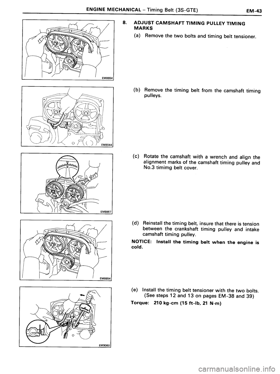 TOYOTA MR-2 1991  Factory Manual PDF 