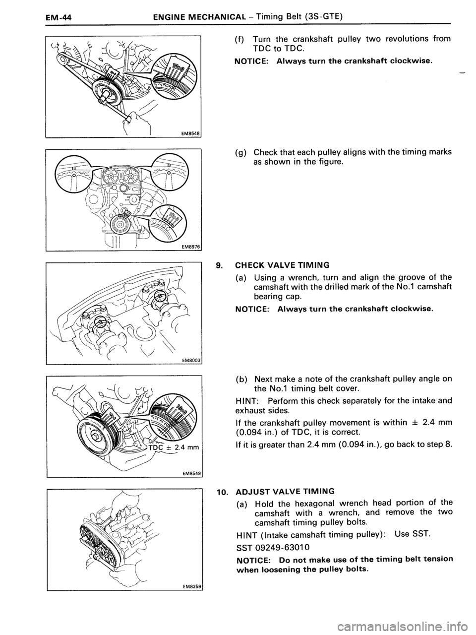 TOYOTA MR-2 1991  Factory Manual PDF 