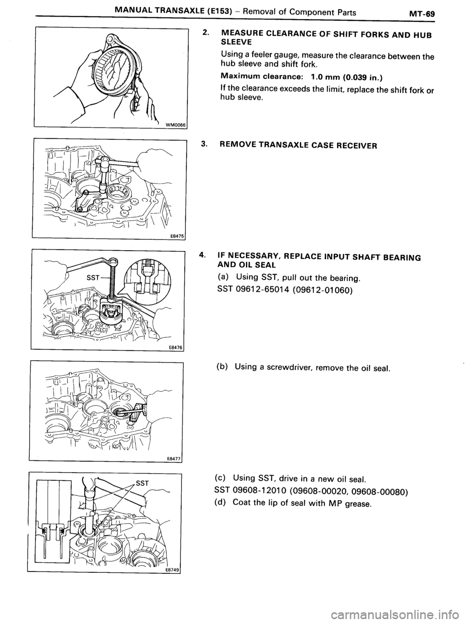 TOYOTA MR-2 1991 Factory Repair Manual TOYOTA MR-2 1991 Factory Repair Manual