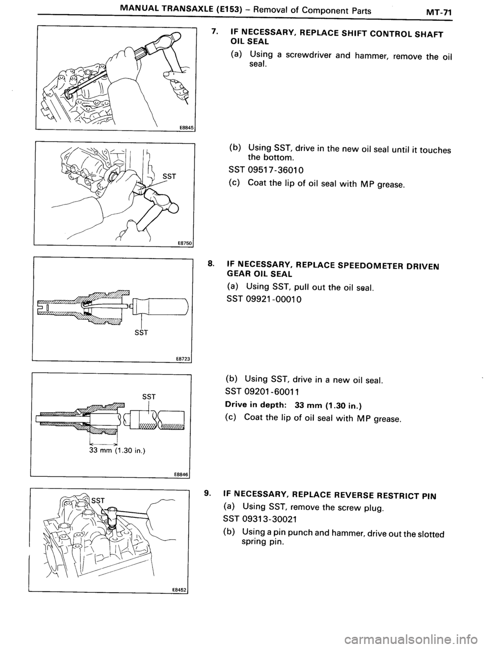 TOYOTA MR-2 1991 Factory Repair Manual TOYOTA MR-2 1991 Factory Repair Manual