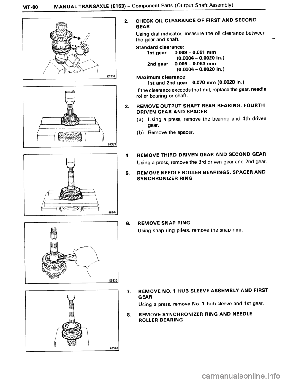 TOYOTA MR-2 1991 Factory Repair Manual TOYOTA MR-2 1991 Factory Repair Manual