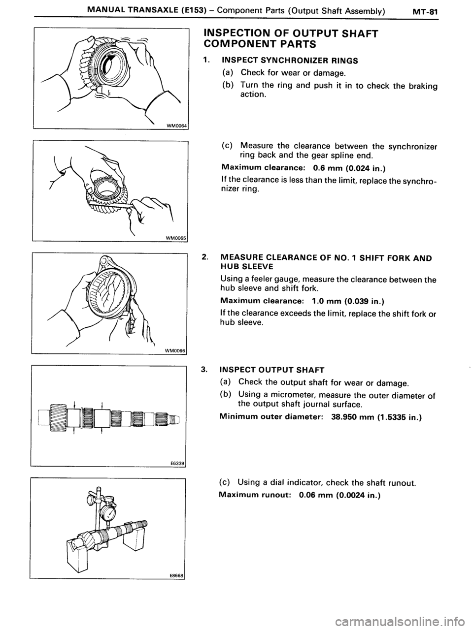 TOYOTA MR-2 1991 Factory Repair Manual TOYOTA MR-2 1991 Factory Repair Manual