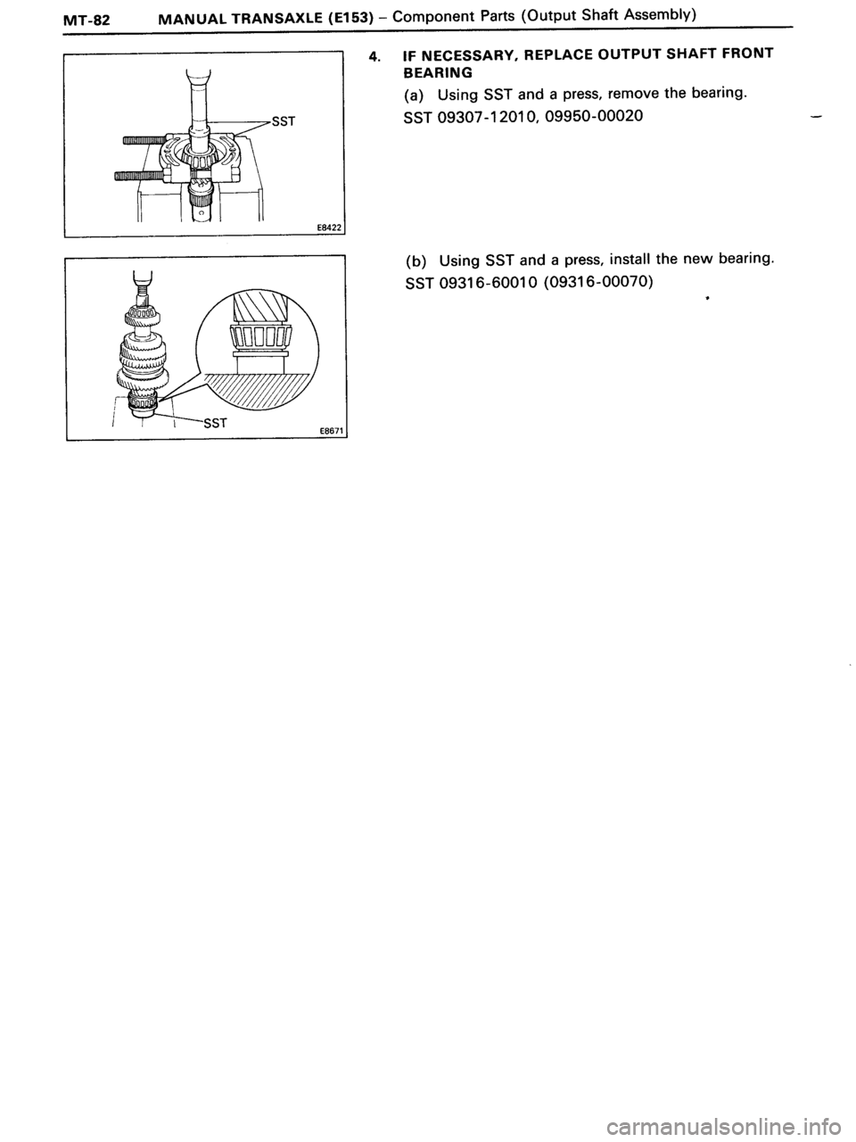 TOYOTA MR-2 1991 Factory Repair Manual TOYOTA MR-2 1991 Factory Repair Manual