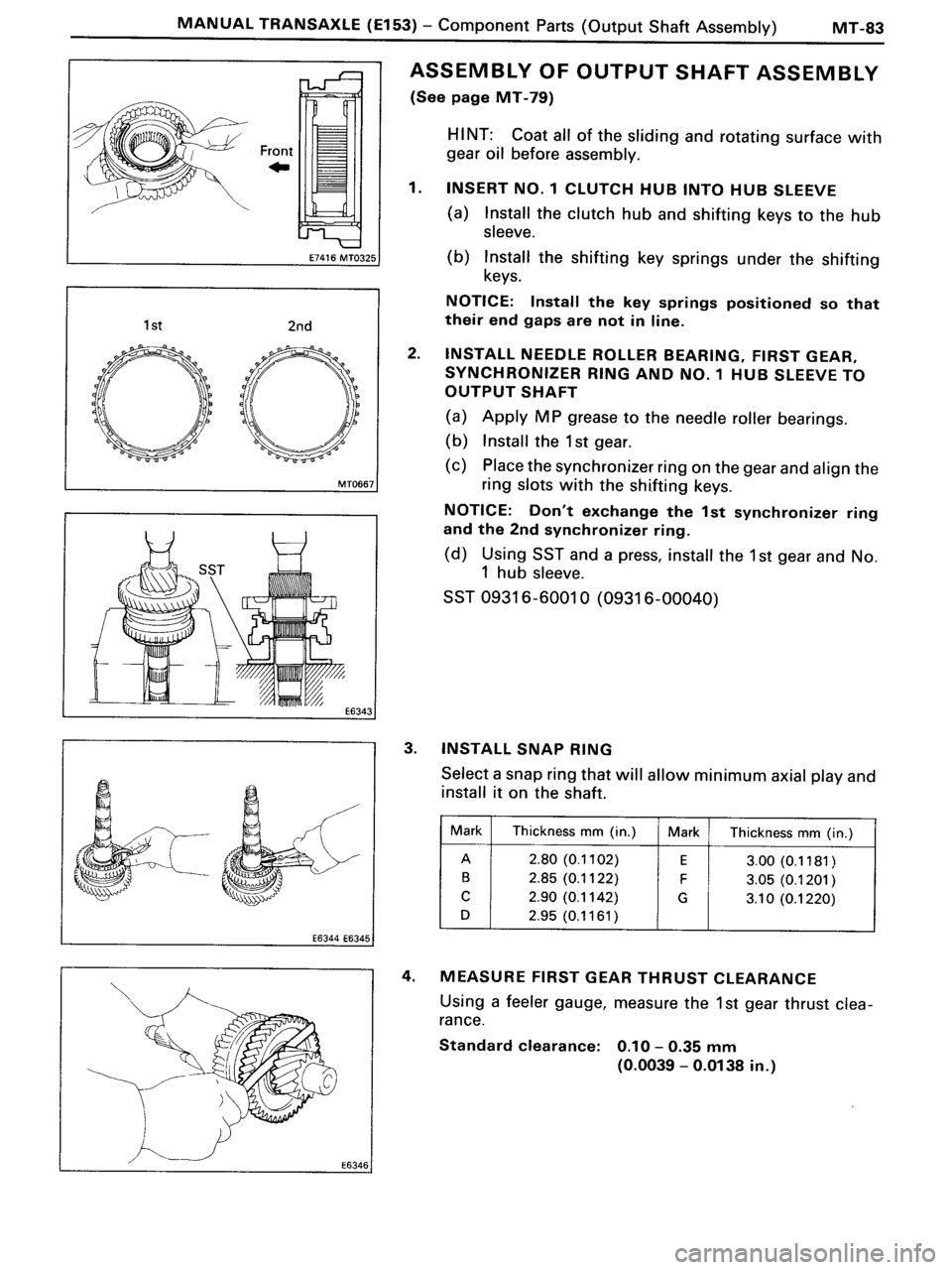 TOYOTA MR-2 1991 Factory Repair Manual TOYOTA MR-2 1991 Factory Repair Manual