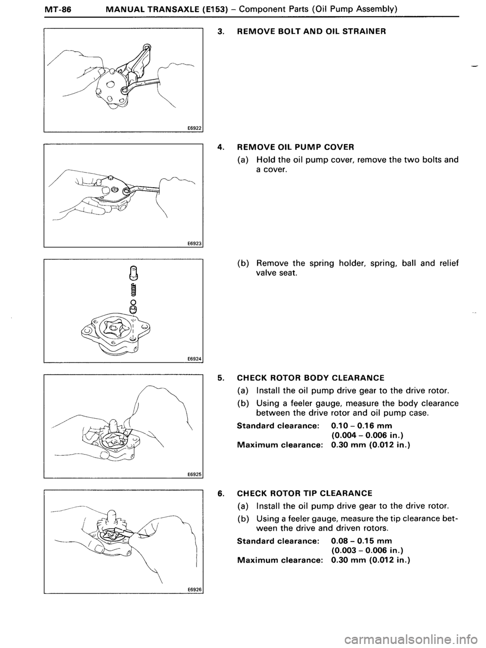 TOYOTA MR-2 1991 Factory Repair Manual TOYOTA MR-2 1991 Factory Repair Manual