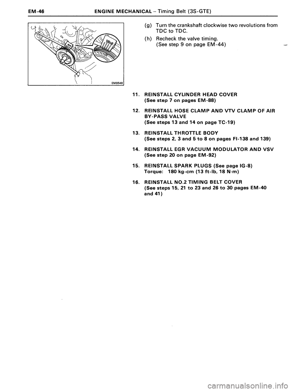 TOYOTA MR-2 1991  Factory Manual PDF 