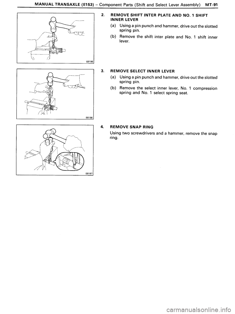 TOYOTA MR-2 1991 Factory Repair Manual TOYOTA MR-2 1991 Factory Repair Manual