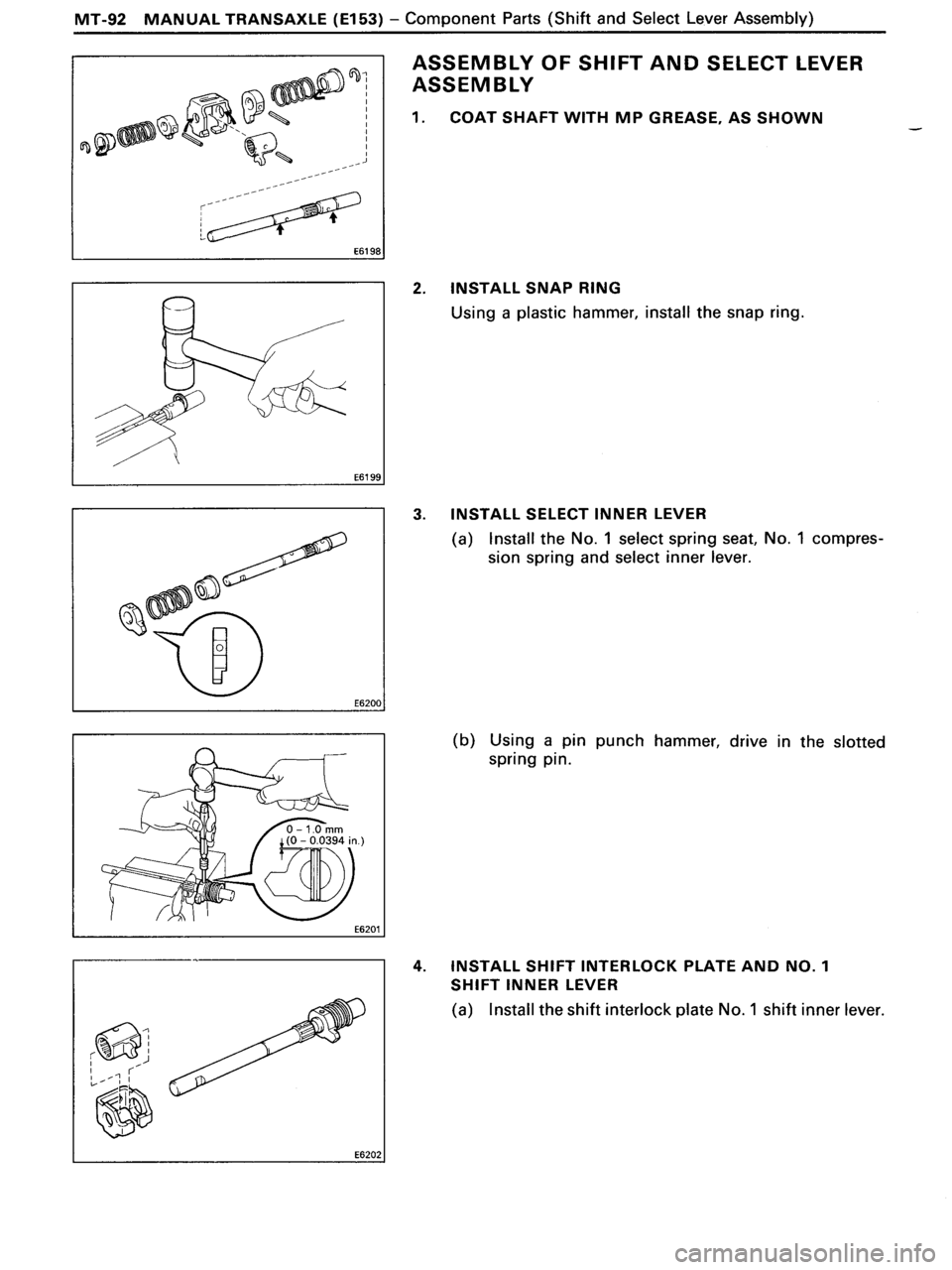 TOYOTA MR-2 1991 Factory Repair Manual TOYOTA MR-2 1991 Factory Repair Manual