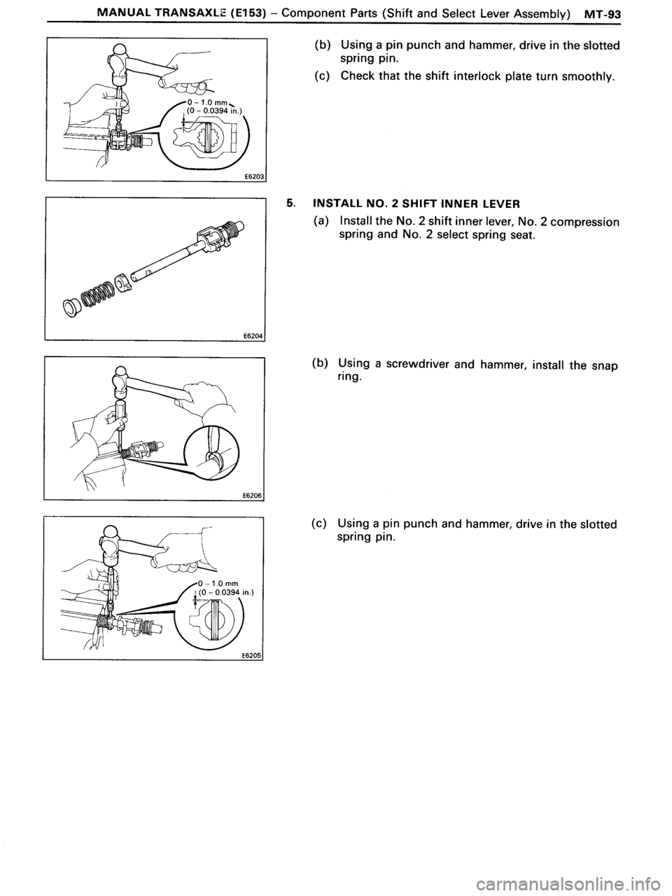 TOYOTA MR-2 1991 Factory Repair Manual TOYOTA MR-2 1991 Factory Repair Manual