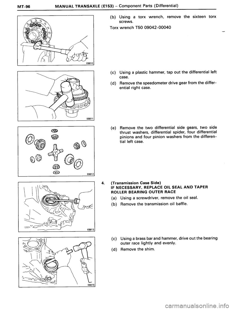 TOYOTA MR-2 1991 Factory Repair Manual TOYOTA MR-2 1991 Factory Repair Manual