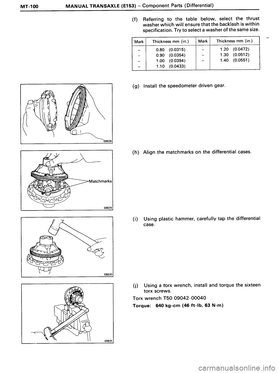 TOYOTA MR-2 1991 Factory Repair Manual TOYOTA MR-2 1991 Factory Repair Manual