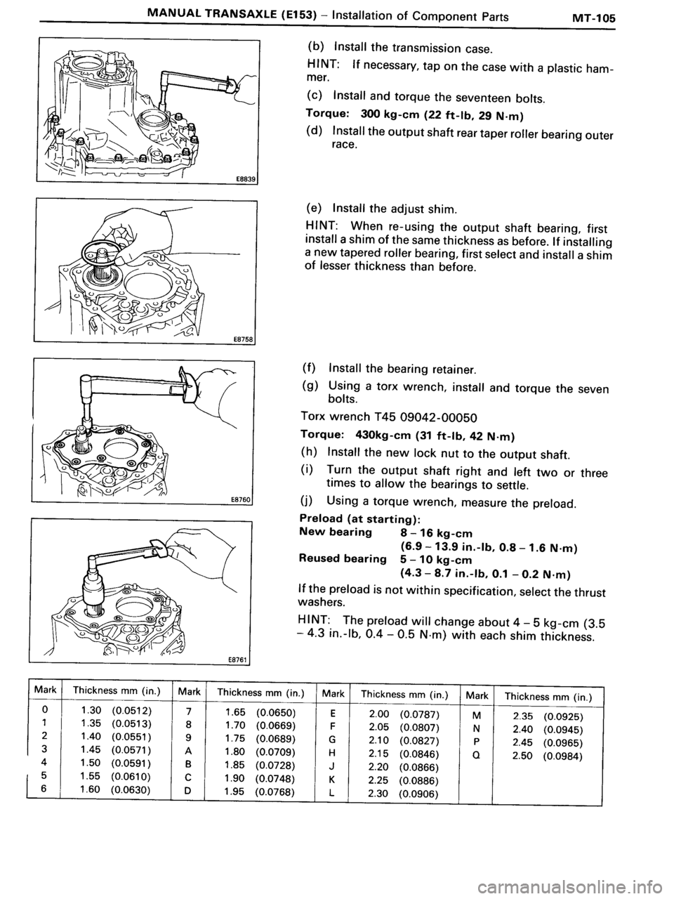 TOYOTA MR-2 1991 Factory Repair Manual TOYOTA MR-2 1991 Factory Repair Manual