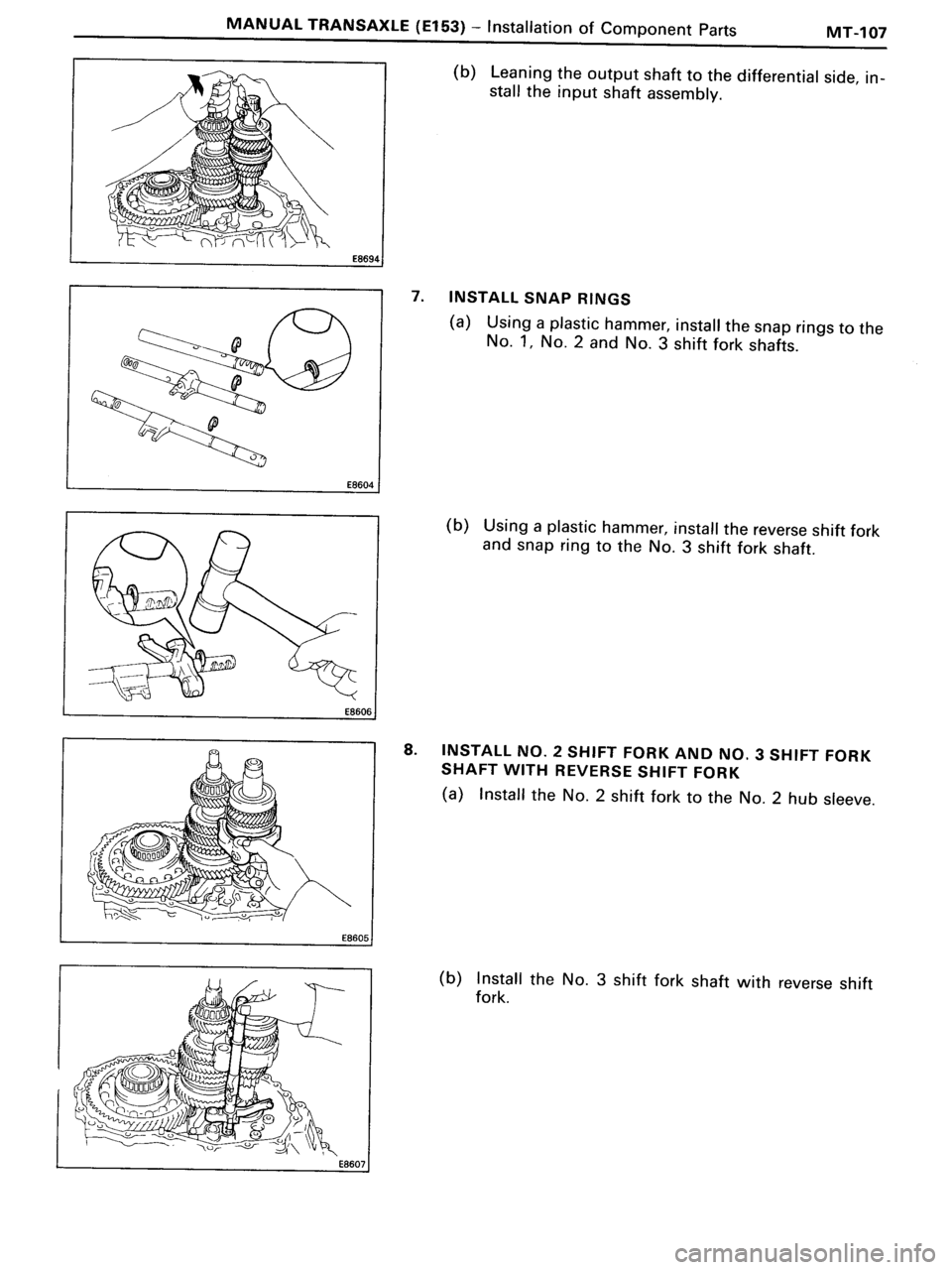 TOYOTA MR-2 1991 Factory Repair Manual TOYOTA MR-2 1991 Factory Repair Manual