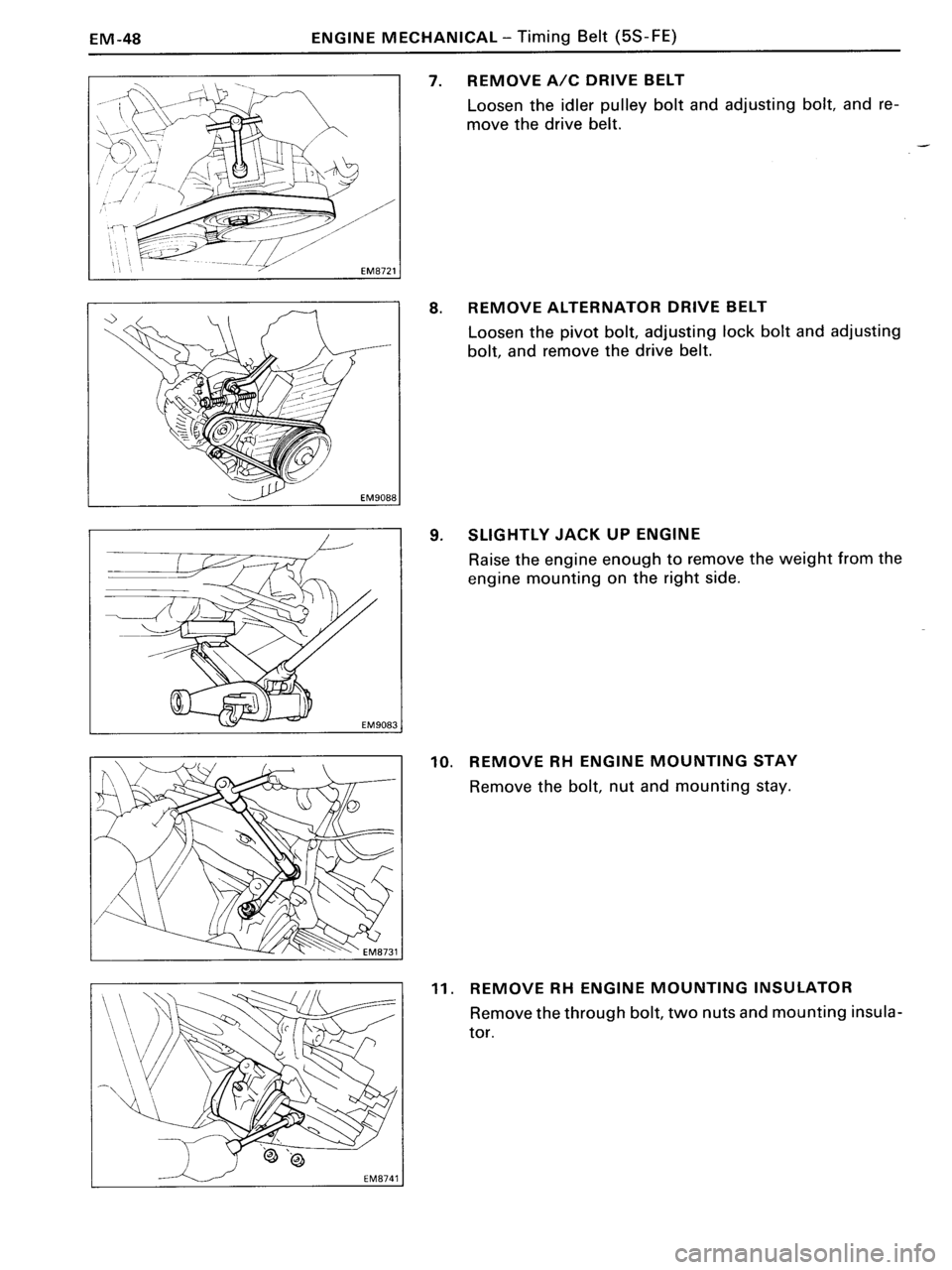 TOYOTA MR-2 1991  Factory Manual PDF 