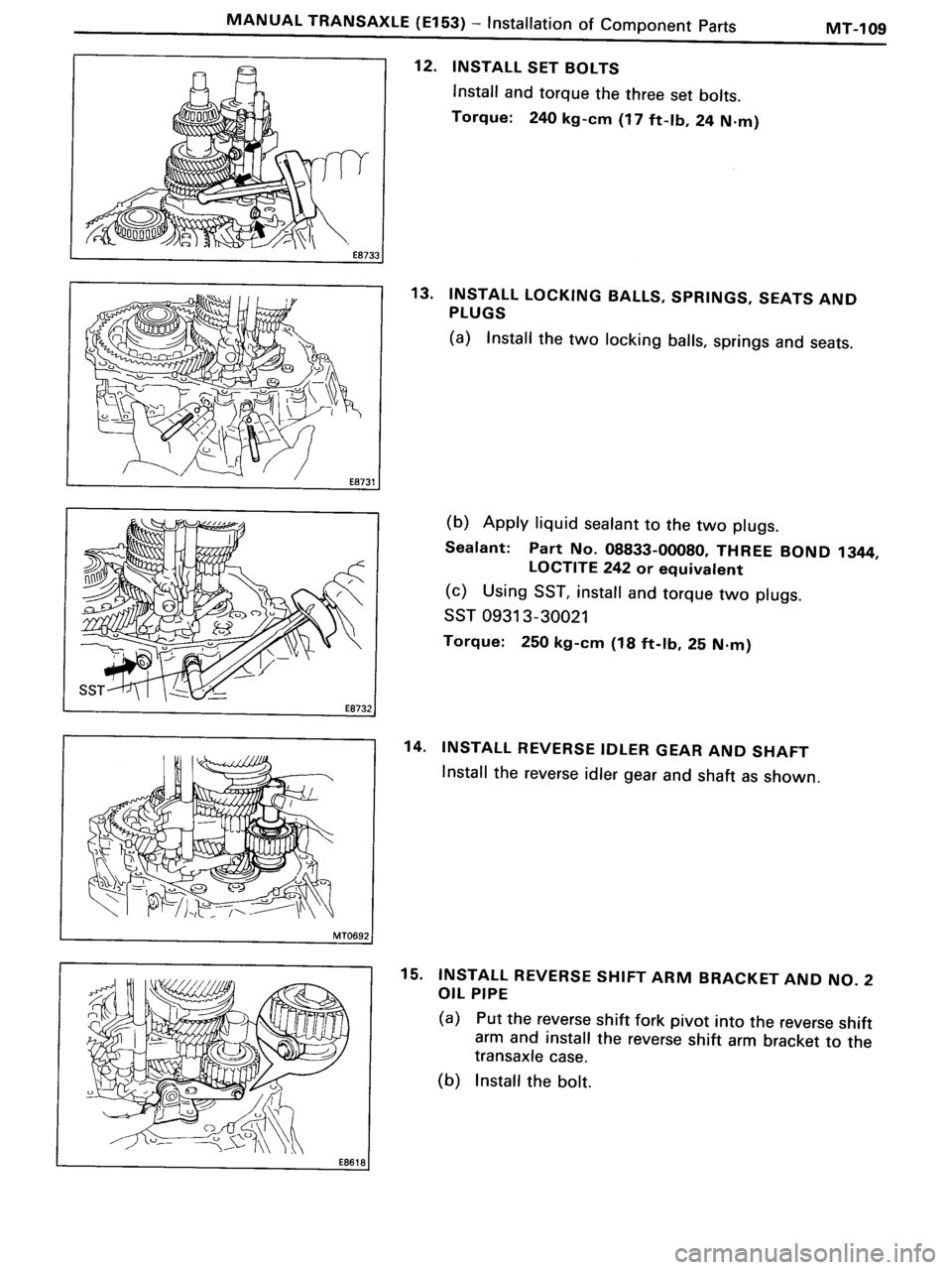 TOYOTA MR-2 1991 Factory Repair Manual TOYOTA MR-2 1991 Factory Repair Manual