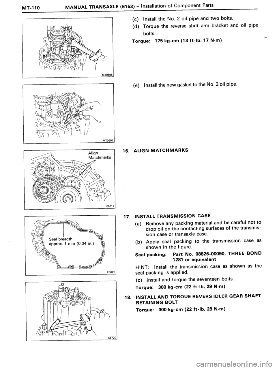 TOYOTA MR-2 1991 Factory Repair Manual TOYOTA MR-2 1991 Factory Repair Manual