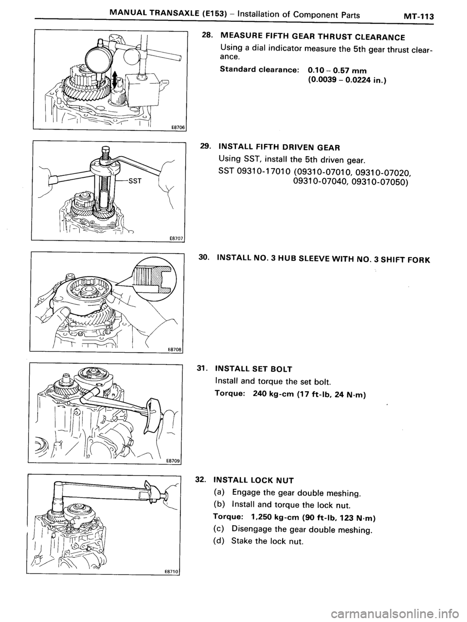 TOYOTA MR-2 1991 Factory Repair Manual TOYOTA MR-2 1991 Factory Repair Manual