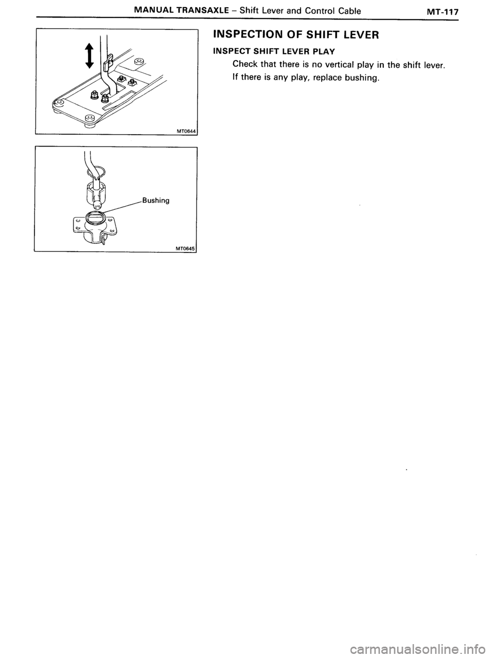 TOYOTA MR-2 1991 Factory Repair Manual TOYOTA MR-2 1991 Factory Repair Manual