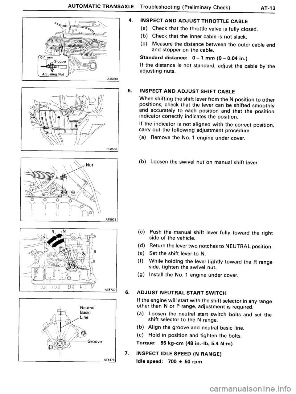 TOYOTA MR-2 1991 Factory Repair Manual TOYOTA MR-2 1991 Factory Repair Manual