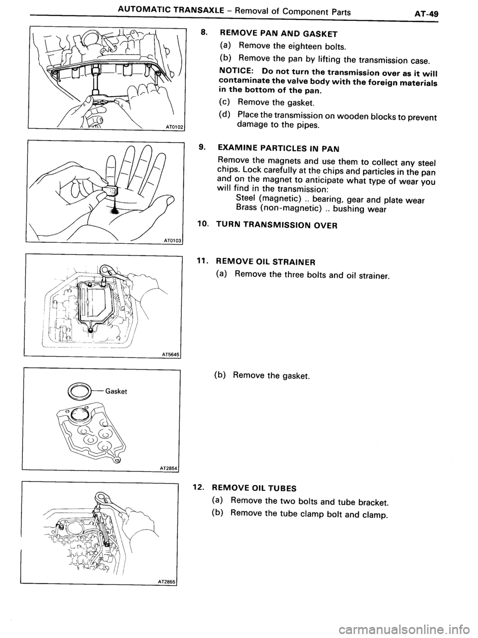 TOYOTA MR-2 1991 Factory Repair Manual TOYOTA MR-2 1991 Factory Repair Manual