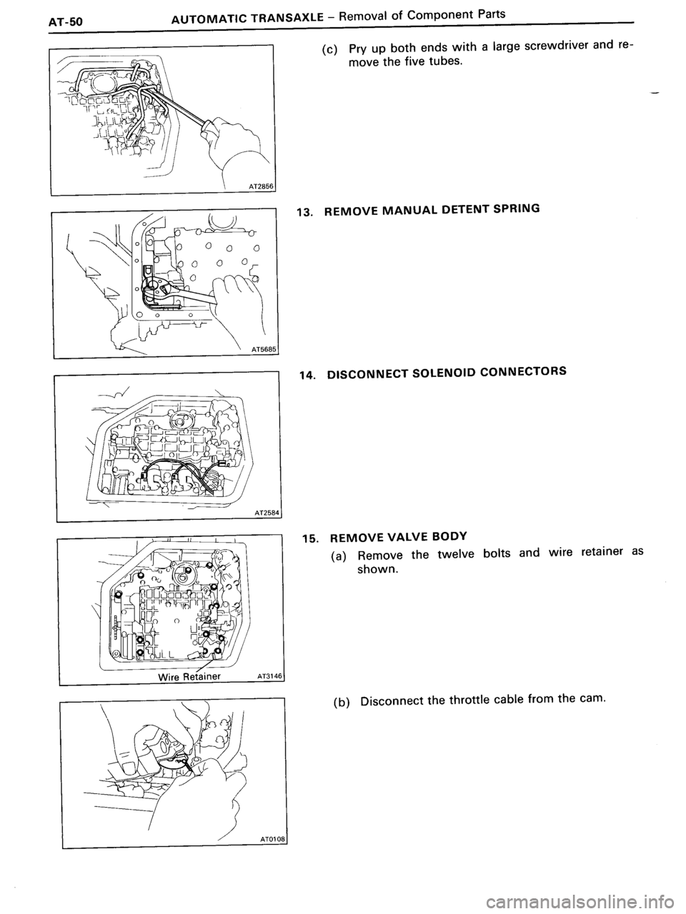 TOYOTA MR-2 1991 Factory Repair Manual TOYOTA MR-2 1991 Factory Repair Manual