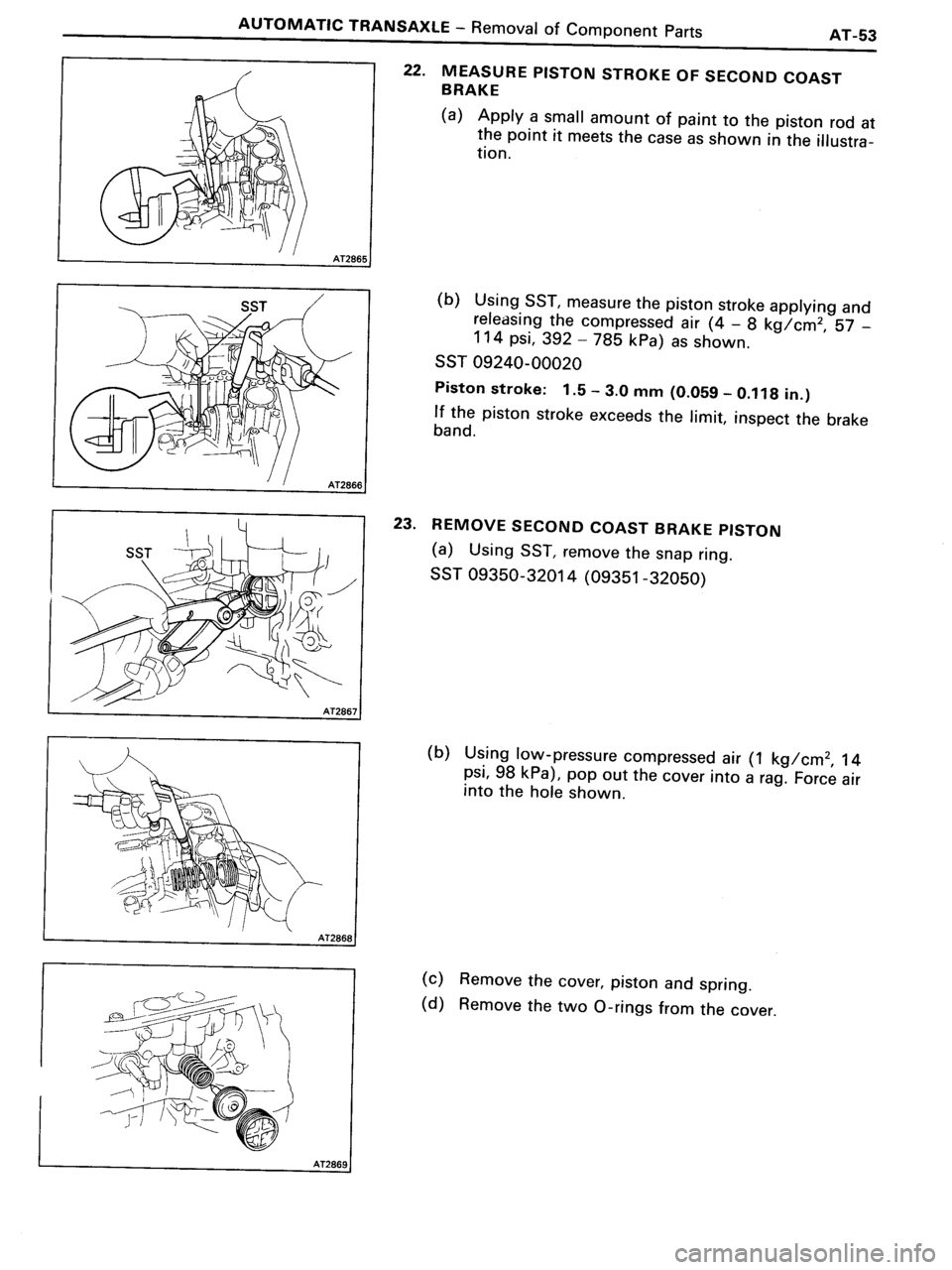 TOYOTA MR-2 1991 Factory Repair Manual TOYOTA MR-2 1991 Factory Repair Manual