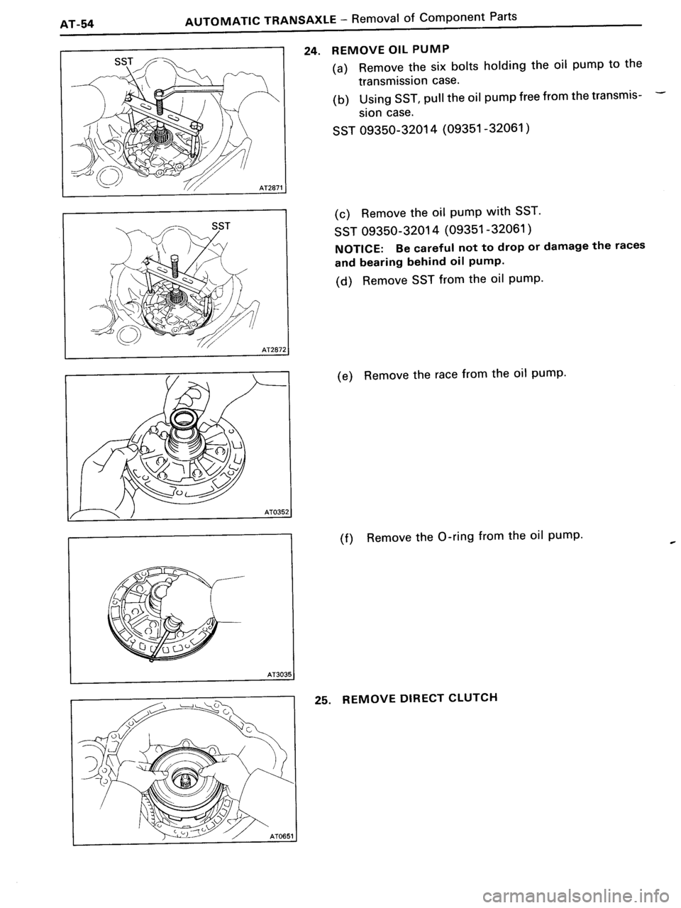 TOYOTA MR-2 1991 Factory Repair Manual TOYOTA MR-2 1991 Factory Repair Manual