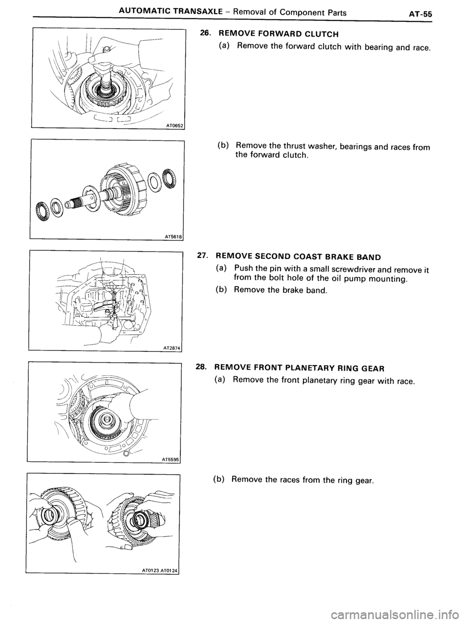 TOYOTA MR-2 1991 Factory Repair Manual TOYOTA MR-2 1991 Factory Repair Manual