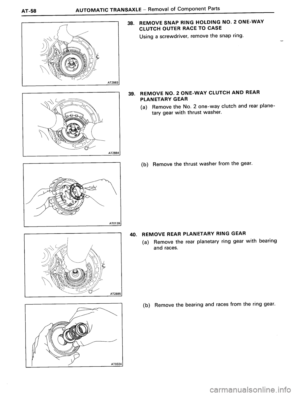 TOYOTA MR-2 1991 Factory Repair Manual TOYOTA MR-2 1991 Factory Repair Manual