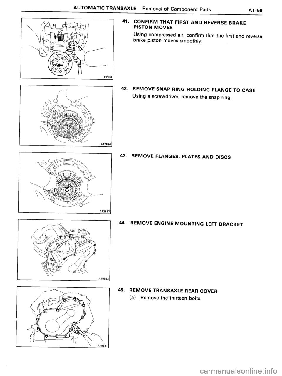 TOYOTA MR-2 1991 Factory Repair Manual TOYOTA MR-2 1991 Factory Repair Manual