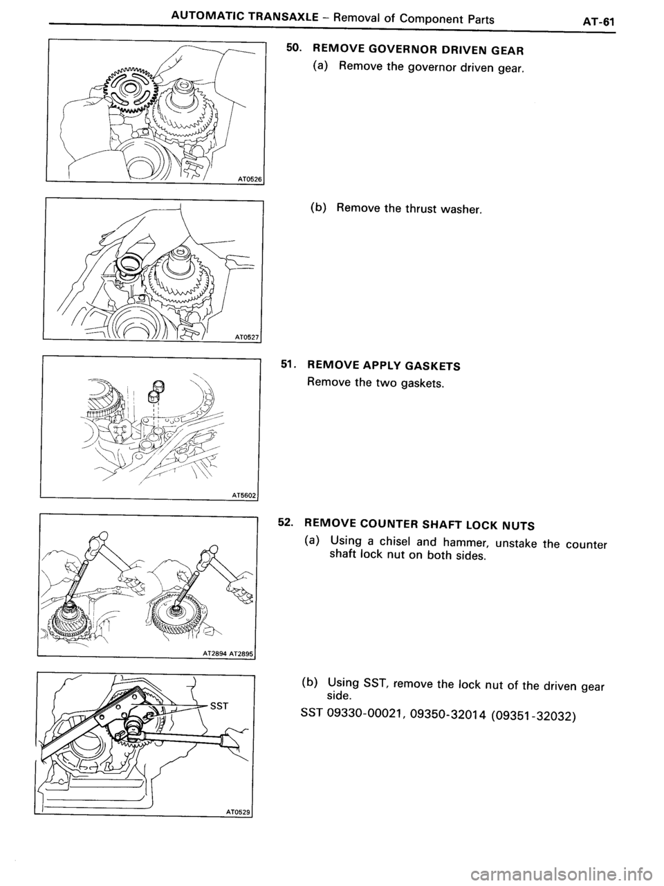 TOYOTA MR-2 1991 Factory Repair Manual TOYOTA MR-2 1991 Factory Repair Manual