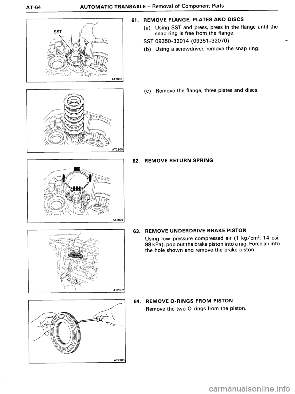 TOYOTA MR-2 1991 Factory Repair Manual TOYOTA MR-2 1991 Factory Repair Manual