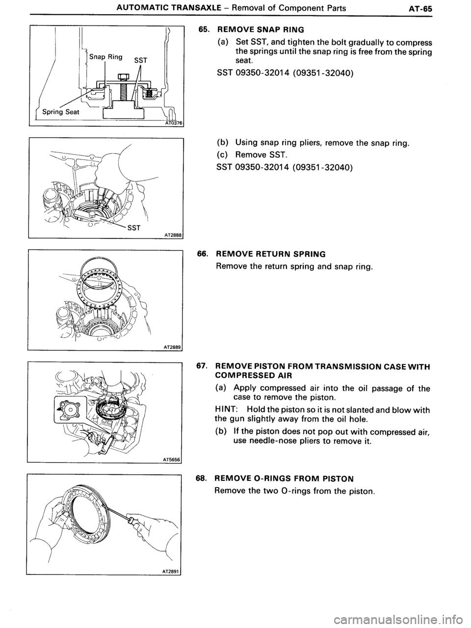 TOYOTA MR-2 1991 Factory Repair Manual TOYOTA MR-2 1991 Factory Repair Manual
