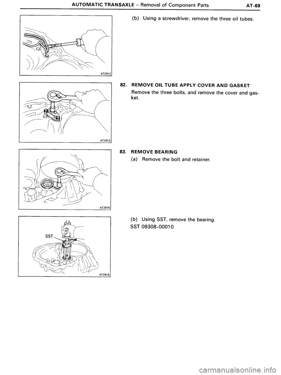 TOYOTA MR-2 1991 Factory Repair Manual TOYOTA MR-2 1991 Factory Repair Manual