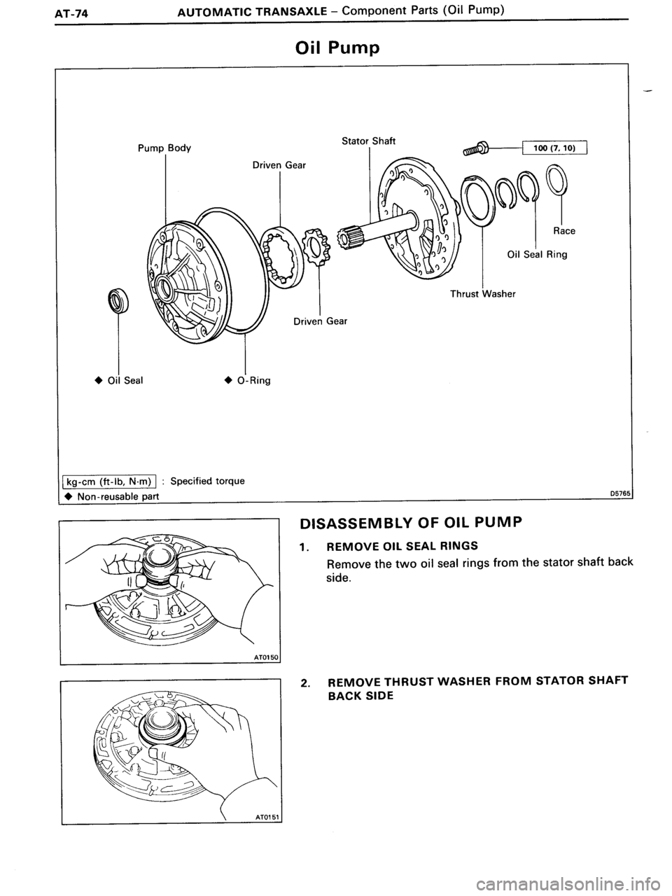 TOYOTA MR-2 1991 Factory Repair Manual TOYOTA MR-2 1991 Factory Repair Manual
