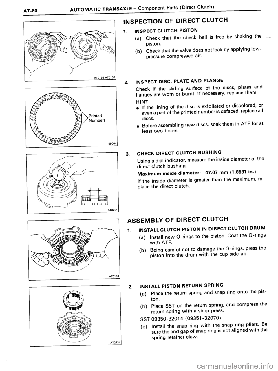 TOYOTA MR-2 1991 Factory Repair Manual TOYOTA MR-2 1991 Factory Repair Manual