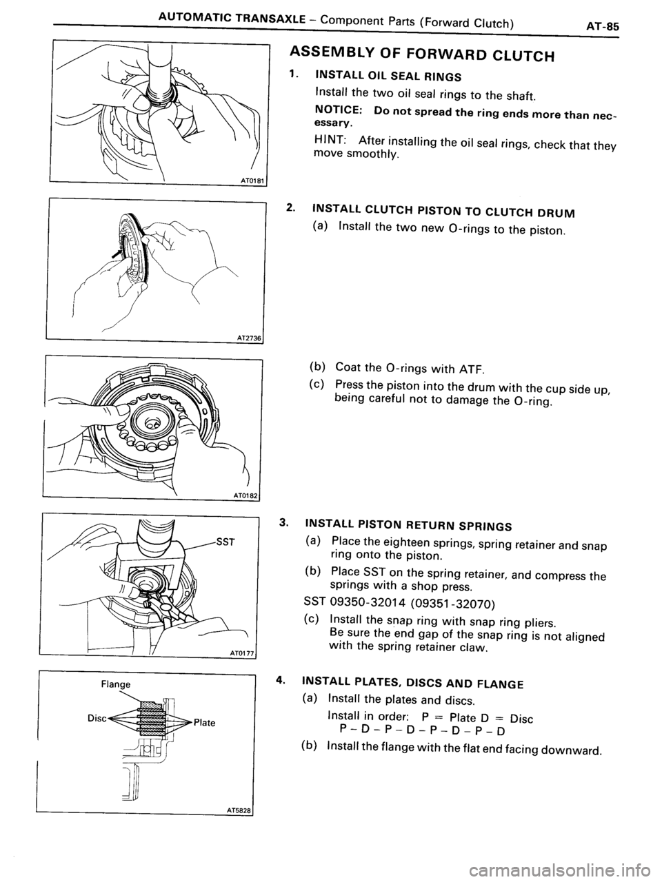 TOYOTA MR-2 1991 Factory Repair Manual TOYOTA MR-2 1991 Factory Repair Manual